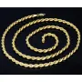 Filgran gearbeitete, massive Kordelkette in ca. 70 cm Länge aus hochwertigem 585 Gold (14k) ca. 46 g