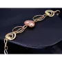 Funkelndes Tricolor Herz - Armband aus Tricolor 585 14K Gelb- , Weiß- und Roségold