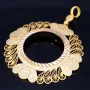 Imposanter und außergewöhnlicher Anhänger (Münzfassung) für Goldmünzen (Altin, Lira, Atatürk, Dukat) in 14k / 585 Gold mit filgranen Verzierungen, besetzt mit vielen kleinen Zirkoniasteinen