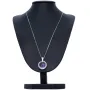 Bezauberndes Weißgold - Set bestehend aus einem in Weißgold 14K / 585 eingefassten Amethyst - Brillant - Anhänger und einer Weißgoldkette 8K / 333er Gold (ca. 45cm)