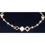 Längenverstellbares. trendiges Tricolor Armband in edlem 585 / 14K Gold (verstellbare Länge zwischen ca. 17,6 - 19,2 cm)