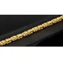 Nobles Königsarmband aus edlem Gelbgold (585er 14k Gold), 4mm breit, 20,5cm lang