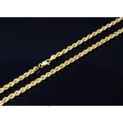 Filgran gearbeitete, massive Kordelkette in ca. 66 cm Länge aus hochwertigem 585 Gold (14k)