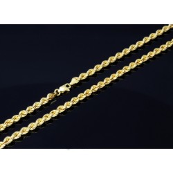 Filgran gearbeitete, massive Kordelkette in ca. 66 cm Länge aus hochwertigem 585 Gold (14k)