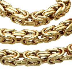 Dicke Königskette aus echtem 585er Gold (14 K)  (ca. 53,5g, 65cm, 6mm)