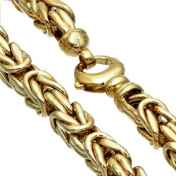 Dicke Königskette aus echtem 585er Gold (14 K)  (ca. 53,5g, 65cm, 6mm)