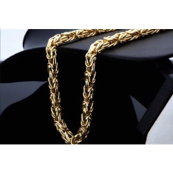 Dicke Königskette aus echtem 585er Gold (14 K)  (ca. 53,5g, 65cm, 6mm)