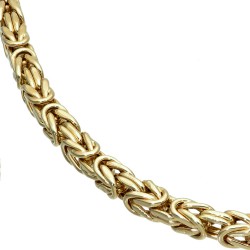 Dicke Königskette aus echtem 585er Gold (14 K)  (ca. 53,5g, 65cm, 6mm)