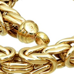 Dicke Königskette aus echtem 585er Gold (14 K)  (ca. 53,5g, 65cm, 6mm)