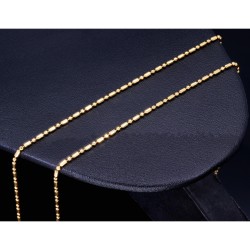Sehr lange, hübsche Halskette aus 750er Gelbgold (18 Karat) in ca. 80cm Länge