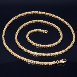 Erstklassige Königskette aus massivem 14K Gold (585) in 55 cm Länge; ca. 2,5mm breit - Made in Germany mit FBM Stempel