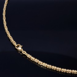 Massive, erstklassige Königskette aus 14K Gold (585) in 60 cm Länge; ca. 2,5mm breit - Made in Germany mit FBM Stempel