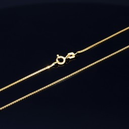 Edle Venezianerkette aus hochwertigem 585 / 14k Gold in ca. 55cm, 1mm