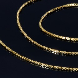 Edle Venezianerkette aus hochwertigem 585 / 14k Gold in ca. 55cm, 1mm