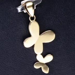 Butterfly - Schmetterling - Anhänger aus hochwertigem 585 / 14K Gold
