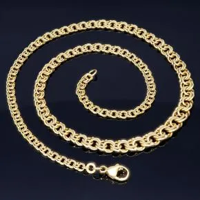 Exquisites Collier für Damen in modernem Design in hochwertigem 585 (14k) Gold ca. 45 cm Länge