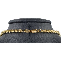 Funkelnde Kordelkette für Damen in ca. 45 - 46 cm Länge aus hochwertigem 585er Gold 14k