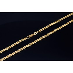 Funkelnde Kordelkette für Damen in ca. 45 - 46 cm Länge aus hochwertigem 585er Gold 14k