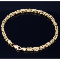 Prunkvolles Königsarmband in 585 14k Gold (ca. 3,5mm, 22cm)