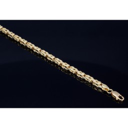 Prunkvolles Königsarmband in 585 14k Gold (ca. 3,5mm, 22cm)