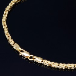 Königsarmband in Gelbgold (585er 14k), 2mm breit, 20 cm lang