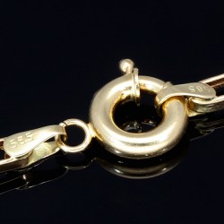 Ankerkette aus hochwertigem 14K/585 Gelbgold mit filigranem Greco-Design (ca. 62cm)