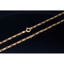 Exquisite, kurzgliedrige Ankerkette aus hochwertigem 585 / 14K Gold , ca. 60 cm Länge 3,5mm
