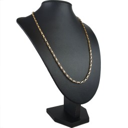 Exquisite, kurzgliedrige Ankerkette aus hochwertigem 585 / 14K Gold , ca. 60 cm Länge 3,5mm