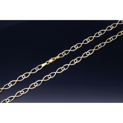 Sehr schöne, luftige Halskette mit aus 14K / 585 Gold (14K/585 Bicolor Gelbgold und Weißgold) ca. 50 cm