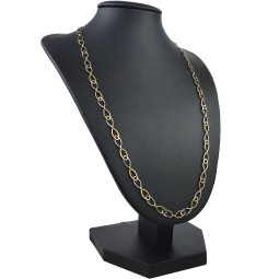 Sehr schöne, luftige Halskette mit aus 14K / 585 Gold (14K/585 Bicolor Gelbgold und Weißgold) ca. 50 cm