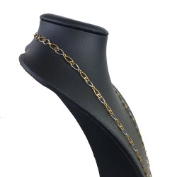 Sehr schöne, luftige Halskette mit aus 14K / 585 Gold (14K/585 Bicolor Gelbgold und Weißgold) ca. 50 cm