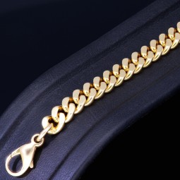 Massives und prunkvolles Panzerarmband in hochwertigem 585 14k Gold in 6mm Stärke, ca. 19cm Länge, (ca. 21,8g)