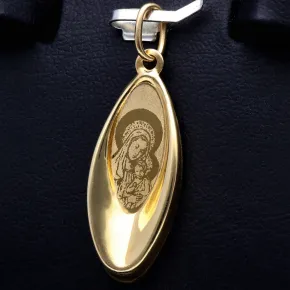 Feiner Maria und Jesus Anhänger aus 585er 14 Karat Gelbgold