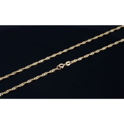 Elegante Damenkette aus funkelndem 14K / 585 Gelbgold (ca. 50 cm)