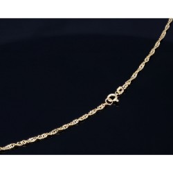 Elegante Damenkette aus funkelndem 14K / 585 Gelbgold (ca. 50 cm)