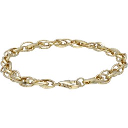 leichtes Damenarmband aus 14K-Gold 585er in 19 cm Länge