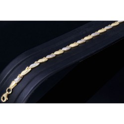 Stilvolles, filigran verziertes Armband aus 585 14K Gold in (ca. 19-20 cm Länge)