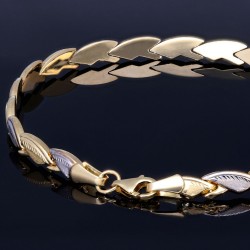 Stilvolles, filigran verziertes Armband aus 585 14K Gold in (ca. 19-20 cm Länge)