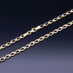 Edle Damenkette mit figranem Design aus hochwertigem 585 (14k) Gold in ca. 45cm Länge