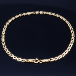 Schönes Armband mit filgranem Design aus hochwertigem 585 14K Gold in (ca. 20cm Länge)