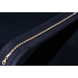 Feines Herz - Armband aus edlem Bicolor 585 14K Gold in (ca. 18 cm Länge)