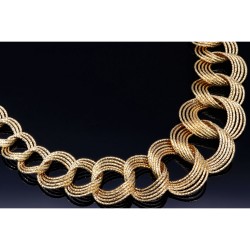 Außergewöhnliches Collier für Damen aus  585 (14k) Gold ca. 50 cm Länge