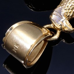 Großer Adler-Anhänger in Bicolor Gold (585er Weißgold und Gelbgold 14k)