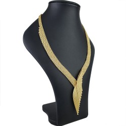 Exklusives Gold-Collier für Damen in elegantem Design in hochwertigem 585 14k Gelbgold ca. 47 cm Länge (ca. 23,6g)