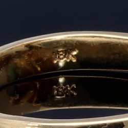 Funkelnder Ring für Damen aus 18K 750 Gelbgold, besetzt mit einem edlen, kolumbianischen Smaragd und 4 Diamanten (Ringgröße ca. 55)