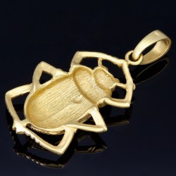 Käfer-Anhänger mit feinen, filigranen Details - Maikäfer, Junikäfer aus 14K 585 Gold