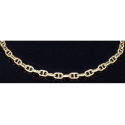 Stilvolles Stäbchen-Ankerarmband  aus hochwertigem 14K 585er Gold (ca. 19 cm Länge)