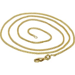 Dünne Gelbgoldkette für Damen in 45 cm Länge aus 585er Gold (14k)