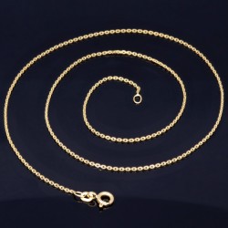 Edle Ankerkette aus hochwertigem Gold (14K 585 Gelbgold, ca. 45cm)