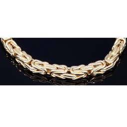 Königsarmband aus edlem 585er 14k Gelbgold, ca. 5,5mm breit, 22cm lang